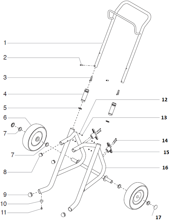 EPX2355 Advantage Upright Cart Assembly